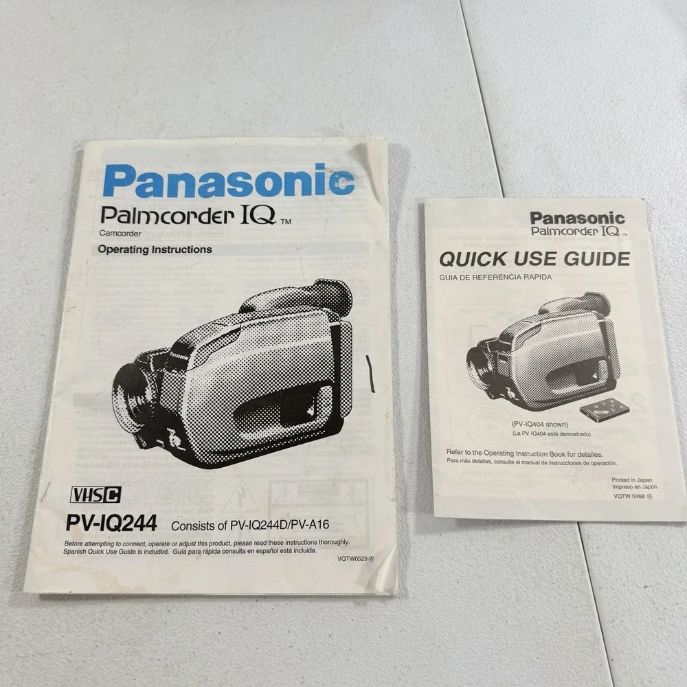 Panasonic Palmcorder IQ PV-IQ244D VHS-C Camcorder Video Camera Tested Working